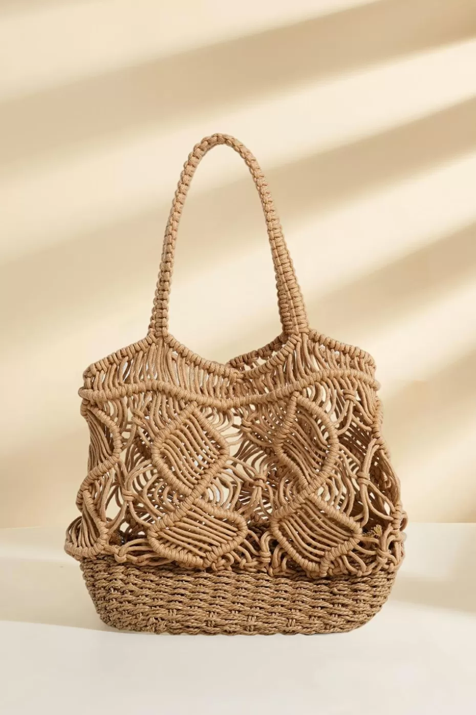 Best Sale Cupshe Braided Straw Handbag Camel