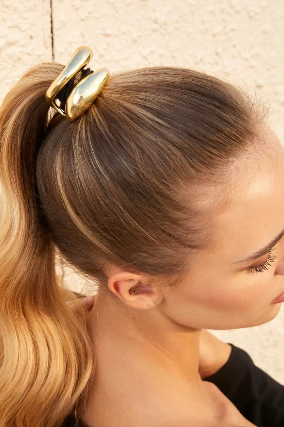 Sale Cupshe -Tone Hardware Hair Tie Gold