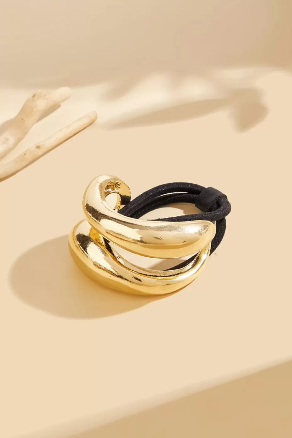 Sale Cupshe -Tone Hardware Hair Tie Gold
