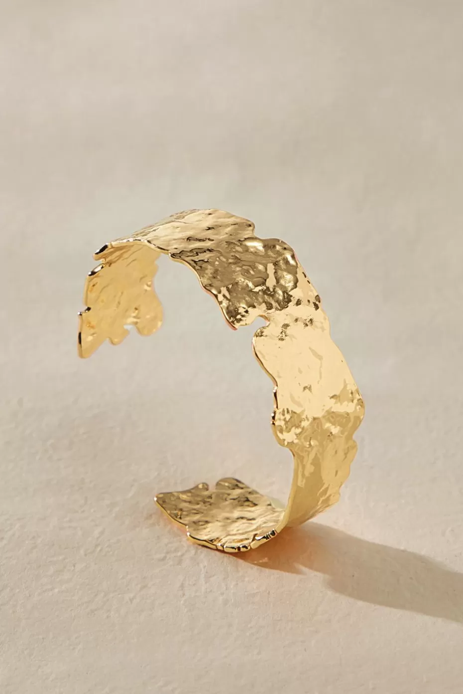 Best Cupshe Hammered Gold-Tone Open Back Ring Goldenrod