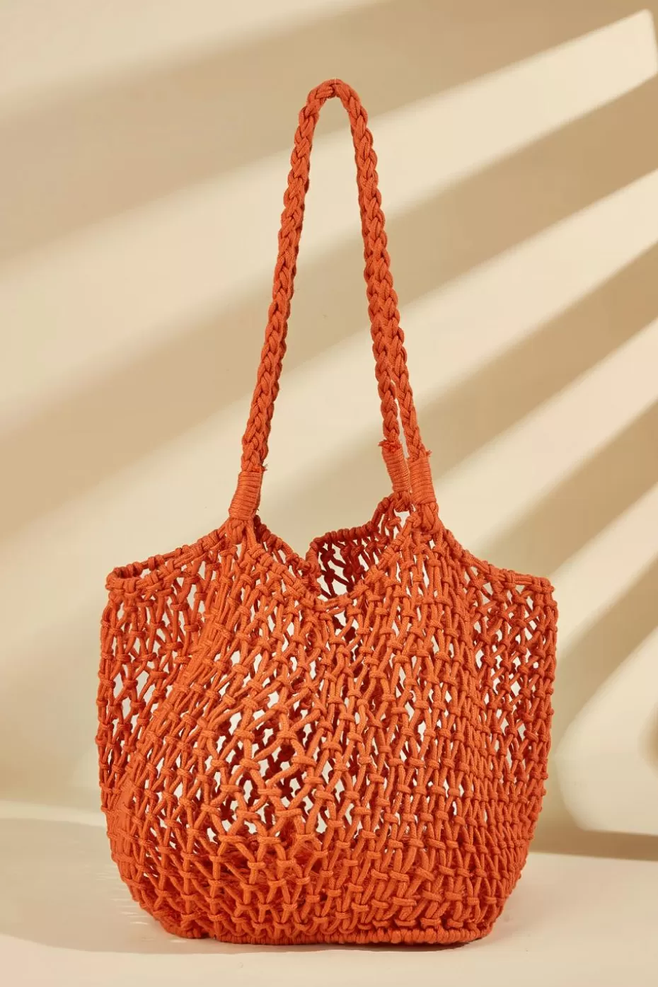 Best Cupshe Knotted Crochet Shoulder Bag Orange