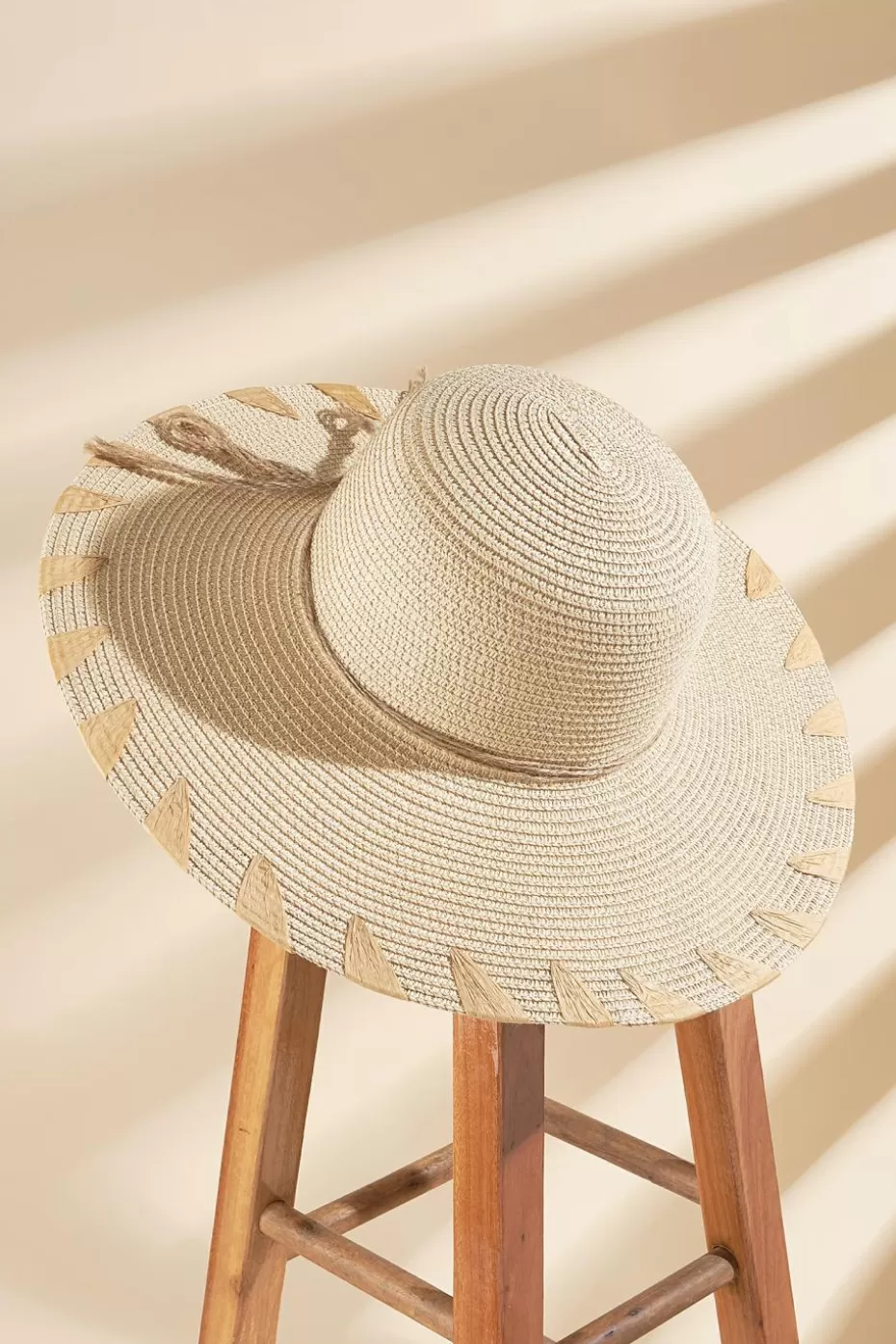 Shop Cupshe Neutral Wide Brim Straw Hat Beige