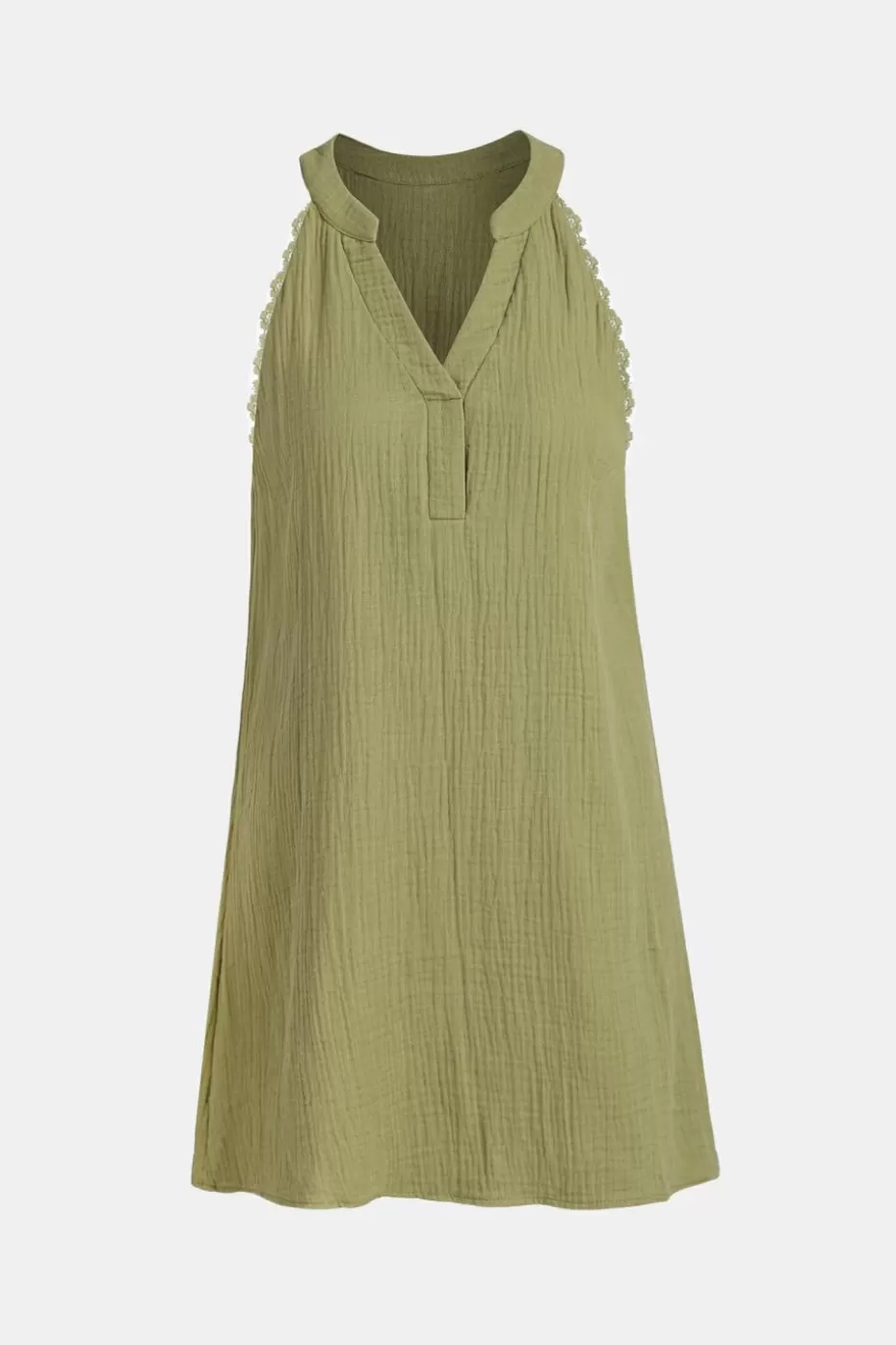 Flash Sale Cupshe Contrast Lace Cover-Up Dress Sage