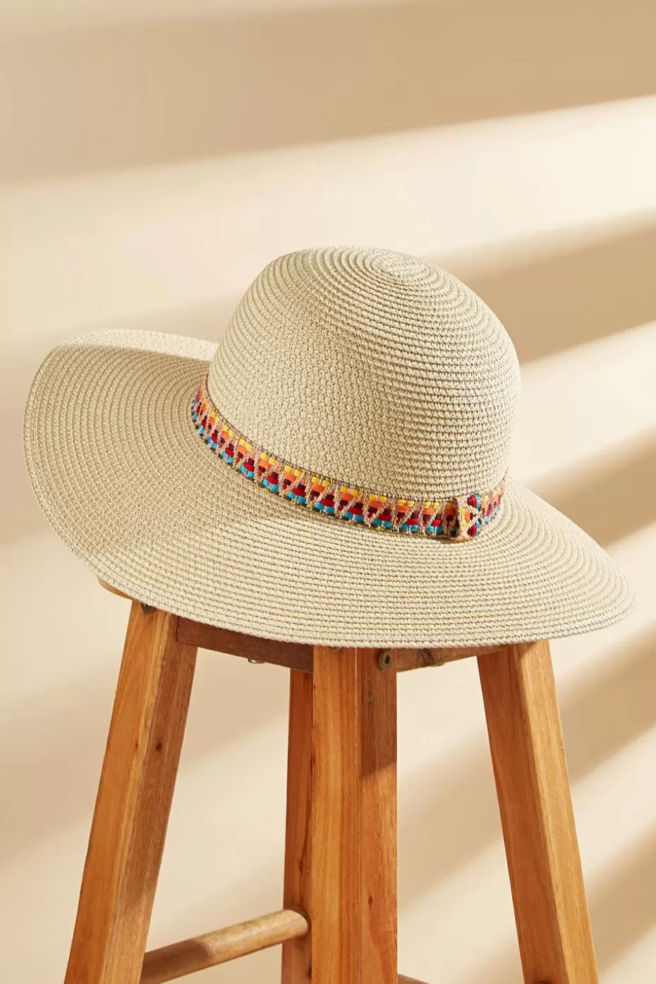 Sale Cupshe Southwestern Neutral Straw Hat Beige