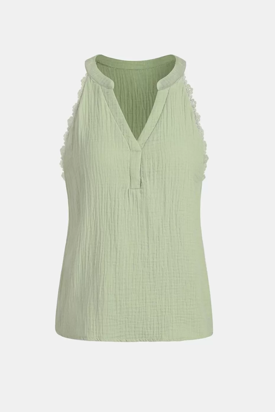 Flash Sale Cupshe Woven Sleeveless V-Neck Top Sage