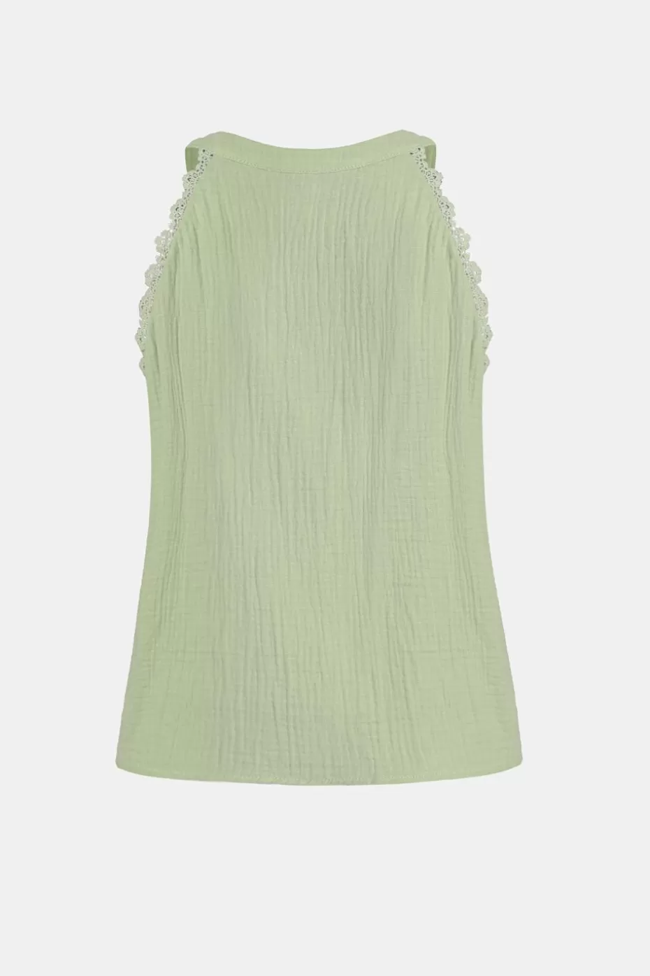 Flash Sale Cupshe Woven Sleeveless V-Neck Top Sage